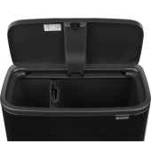 M&uuml;lleimer Bo Touch Bin schwarz matt, 11 + 23 L