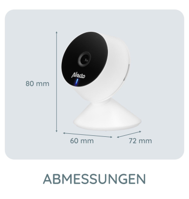 WLAN-Babyphone mit Kamera Wei&szlig;