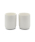 1x2 Bredemeijer Teetassen Set wei&szlig; 200ml Bambus Unters. 142013