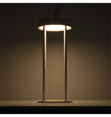 LED Tischlampe ATHENA wei&szlig; 3W 3000K Dimm. IP54 Color