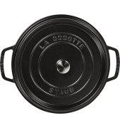 La Cocotte 28cm rund, schwarz, Gusseisen