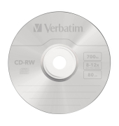 1x10 Verbatim CD-RW 80 700MB 10x Speed, Spindel