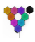 Shapes Hexagons Ultra Black Starter Kit - 9PK