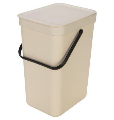 Sort & Go Abfallbeh&auml;l. Soft Beige 12 L