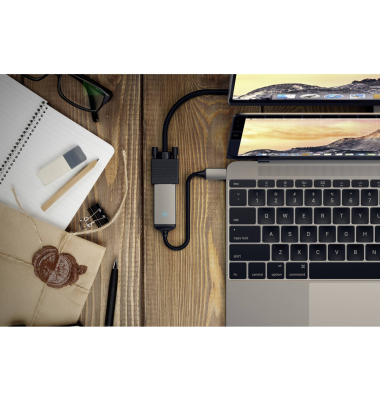 Type-C zu VGA Adapter space gray