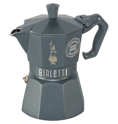 Espressokocher 9075, grau/silber
