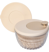 Salatschleuder Spin&Store, Dark clay