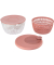 Salatschleuder Spin&Store, Mauve red