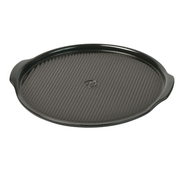 Pizzastein 37 cm geriffelt FusainKohle