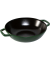Wok 30 cm mit Deckel Gusseisen, Basilikum-gr&uuml;n