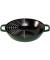 Wok 30 cm mit Deckel Gusseisen, Basilikum-gr&uuml;n
