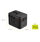 35W Travel Adapter GaN PW4 EUUKUSAUS 3C+2A