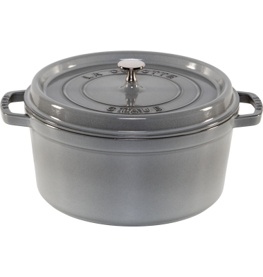 La Cocotte 28cm rund, graphitgrau, Gusseisen