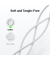 BOOSTCHARGE geflocht.Kab. USB-CUSB-A 2m wei&szlig; CAB022hq2MWH