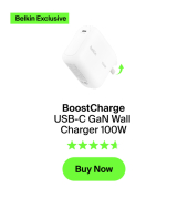 BOOSTCharge 100W USB-C GAN einkl.Stecker ws. WCH025kqWH