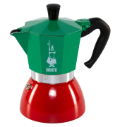 Espressokocher 0007404, rot/gr&uuml;n