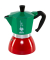 Espressokocher 0007404, rot/gr&uuml;n