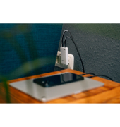 Fold n Go GaN Charger 65W 2xUSB C wei&szlig; klappb.St.32355