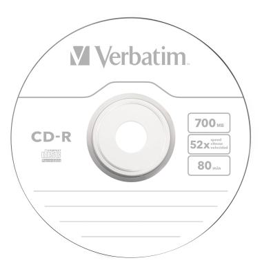 1x10 Verbatim CD-R 80 700MB 52x Speed Extra Protection CB