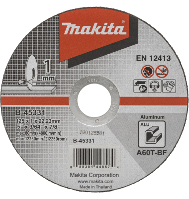 B-45331 Trennscheibe 125x1mm Alu