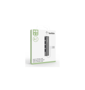 ultraflacher 4-Port Slim Travel-Hub passiv schw. F4U042BT