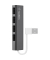 ultraflacher 4-Port Slim Travel-Hub passiv schw. F4U042BT