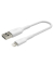 Lightning LadeSync Kabel 15cm, ummantelt, mfi zert, wei&szlig;