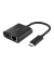 Connect USB-C Ethernet Adapter 100W PD schw. INC019btBK