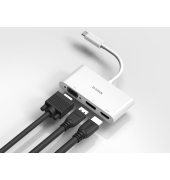 DUB-V310 USB-C 3-Port Video Adapter