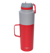 Twin Pack Bottle with Mug Rot, 0.9 L + 0.6 L