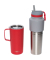 Twin Pack Bottle with Mug Rot, 0.9 L + 0.6 L