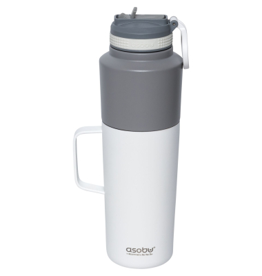 Twin Pack Bottle with Mug Weiss, 0.9 L + 0.6 L