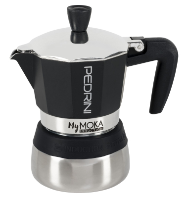Kaffeemaschine 02CF095, silber/blau, 3 Tassen