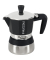 Kaffeemaschine 02CF095, silber/blau, 3 Tassen
