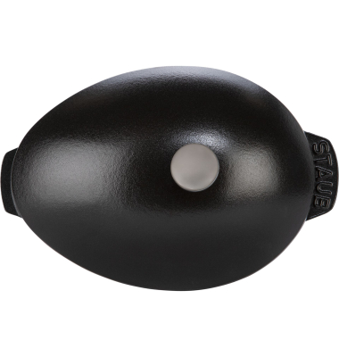 Muscheltopf 25 cm schwarz