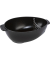 Muscheltopf 25 cm schwarz