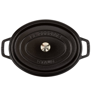 La Cocotte 29cm oval, schwarz, Gusseisen