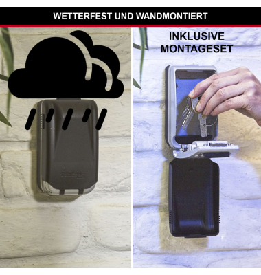 Schl&uuml;sseltresor + Montageset beleuchtet 5425EURD