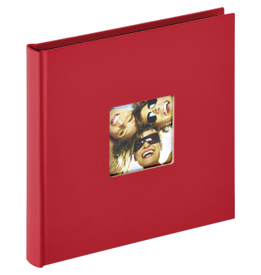 Fun rot 18x18 30 schwarze Seiten Buch FA199R