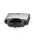 ST 3778 schwarz-inox 2 fach Sandwichtoaster