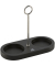 Linea Bambus M&uuml;hlen- untersetzer 17cm mattschwarz