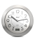  Wanduhr 41964, silber/wei&szlig;
