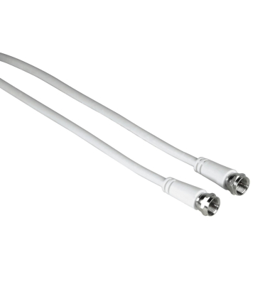 SAT-Anschlusskabel 3m F-SteckerF-Stecker, wei&szlig; 11898