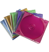 1x25 Hama CD-Leerh&uuml;lle Slim Box farbig 51166