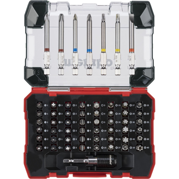 Metabo Promotion 626702000 Bit-Set 56teilig Schlitz, Kreuzschlitz Phillips, Kreuzschlitz Pozidriv