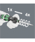 826 T Kraftform Turbo Bits-Handhalter Rapidaptor
