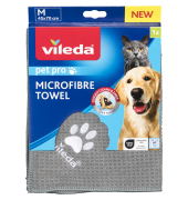 Pet Pro Microfaser Handtuch grau M