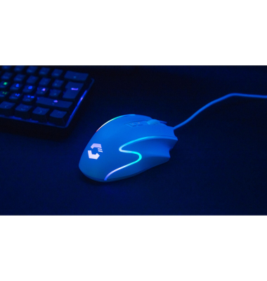 DECUS NX RGB Gaming Mouse, white