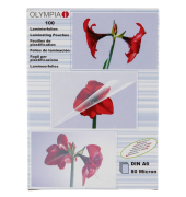1x100 Olympia Laminierfolien DIN A6 80 micron 9168