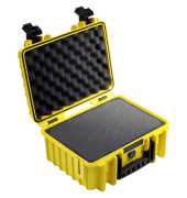 B&W Outdoor Case Type 3000 gelb mit Schaumstoff Inlay